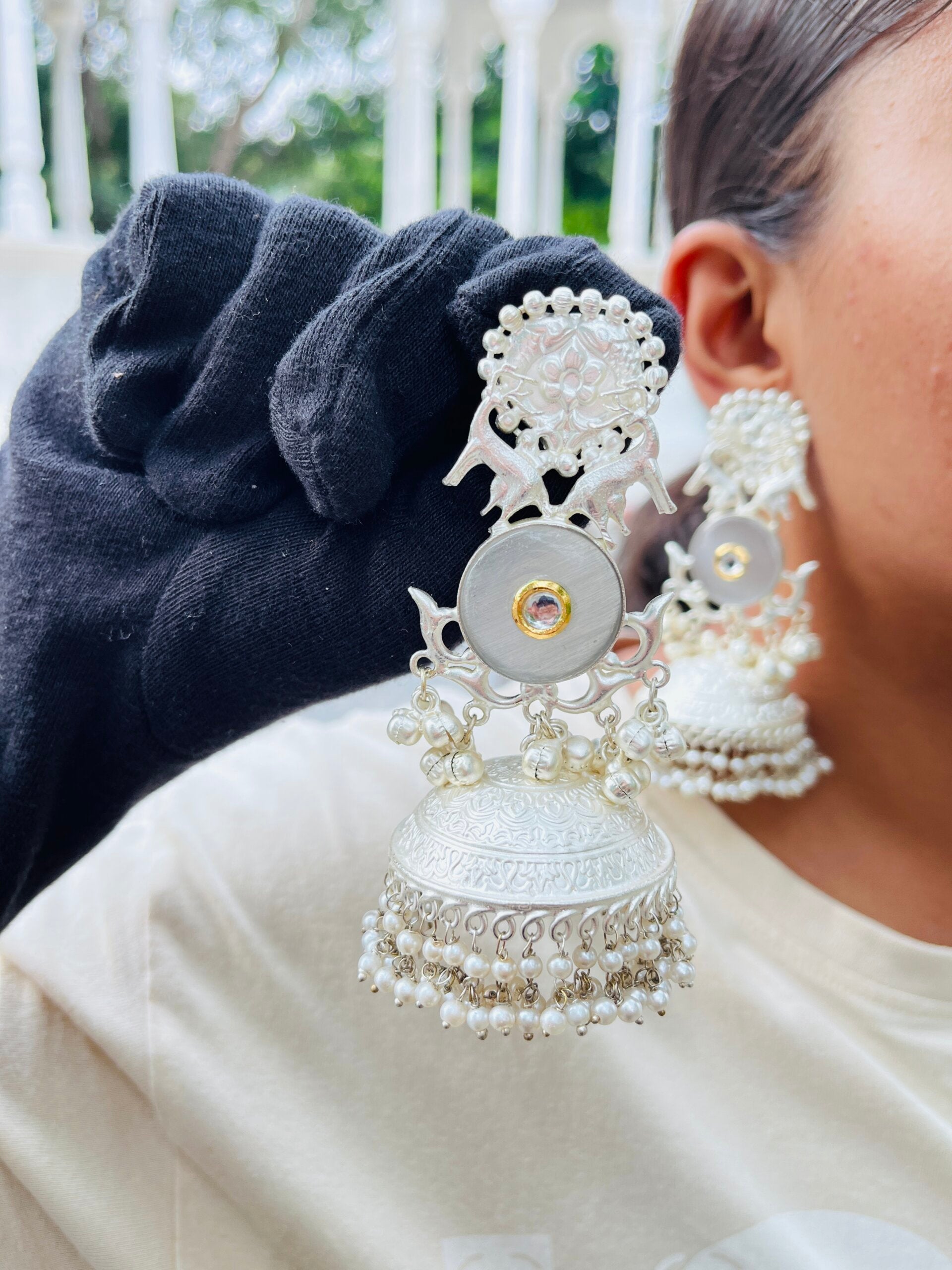 Anjani Brass Earring