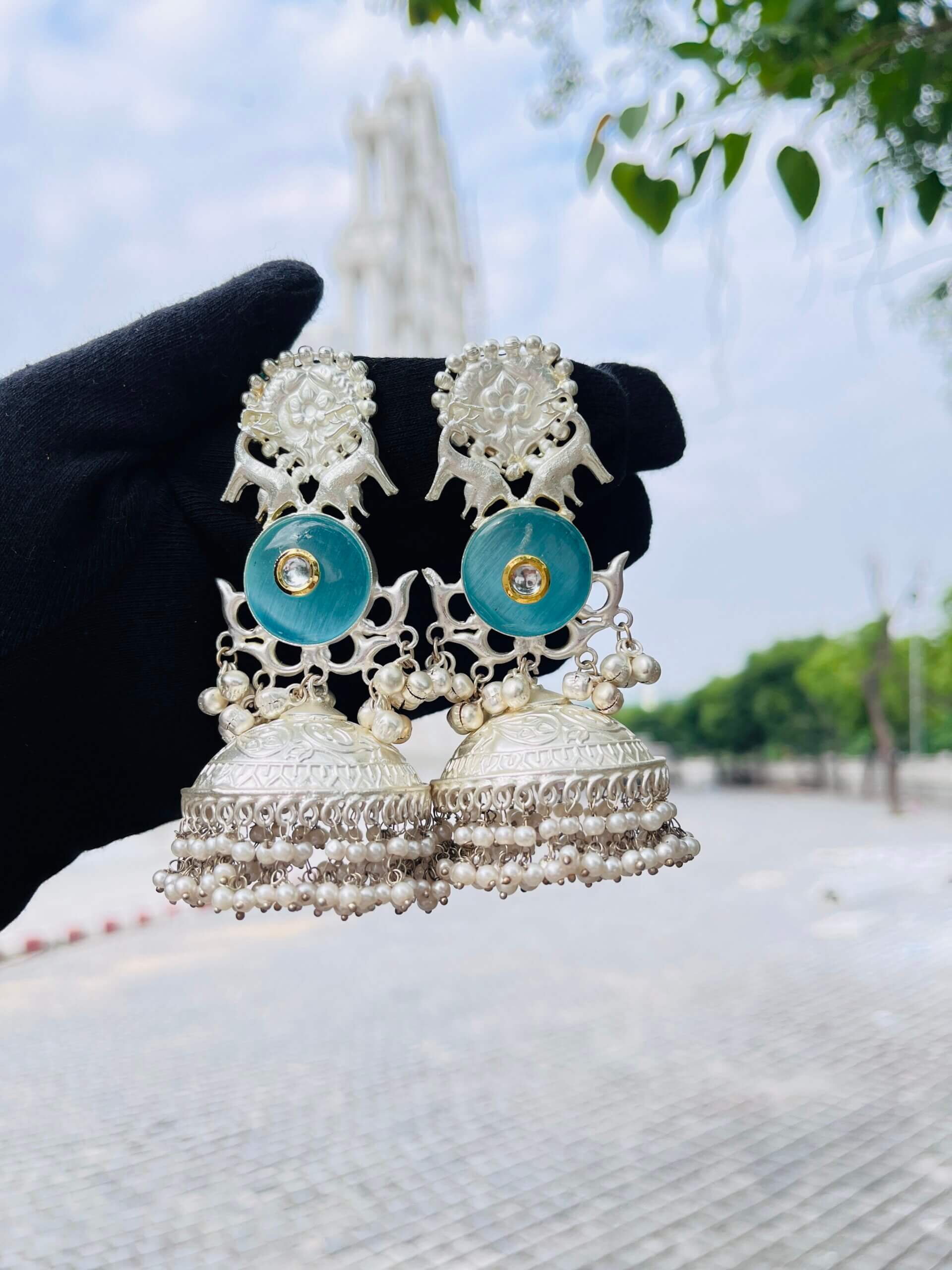 Anjani Brass Earring