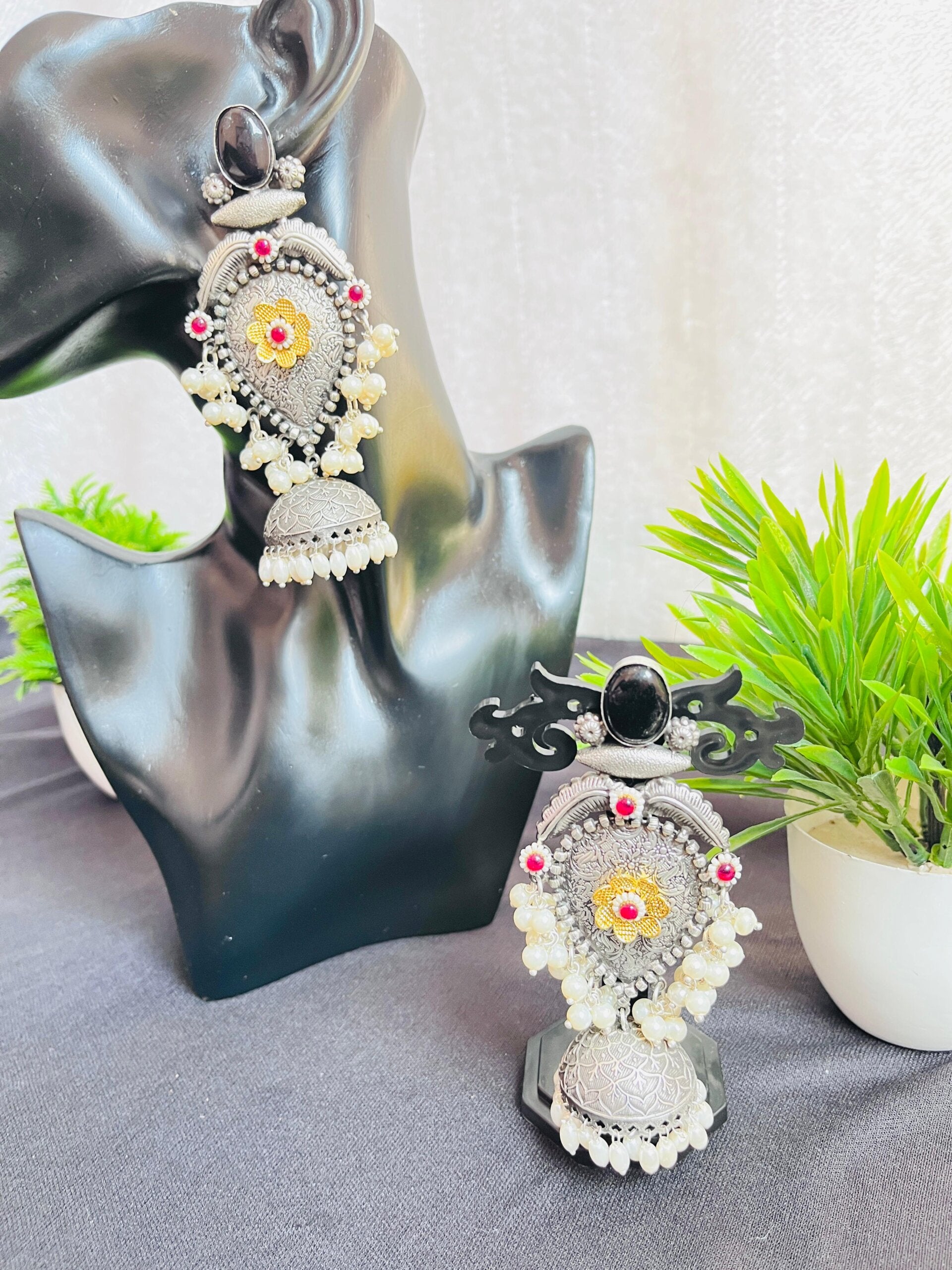 Anarkali Jhumka ( Black )
