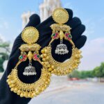 Peacock Double Tone Earring