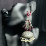 Ruby Royal Jhumka earrings