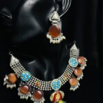 Multicoloured Oxidised Necklace