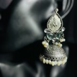 Mint & Silver Jhumka