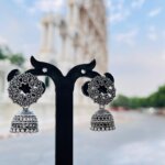 Brass Oxidised Jhumka