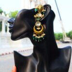 Sabyasachi Dupe Earrings ( Green )