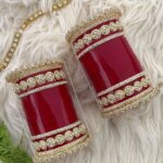 Punjabi Bridal Traditonal kundan chuda set