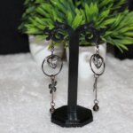 Antique black nug earring