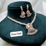 Premium Quality Silver Plated American Diamonds Necklace