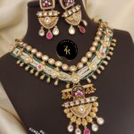 Aanandi Pearl Polki Choker Set